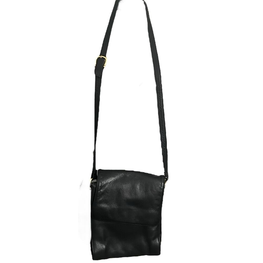 Vintage Valerie Stevens Black Genuine Leather Bag